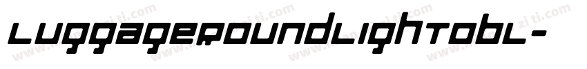 LuggageRoundLightObl字体转换
