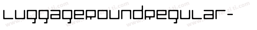 LuggageRoundRegular字体转换