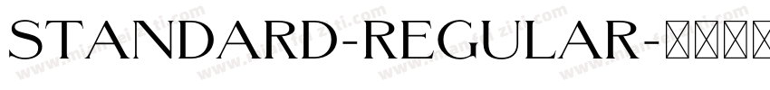 Standard-Regular字体转换