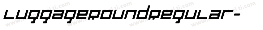 LuggageRoundRegular字体转换
