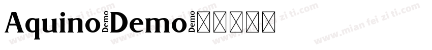 Aquino-Demo字体转换