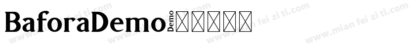 BaforaDemo字体转换