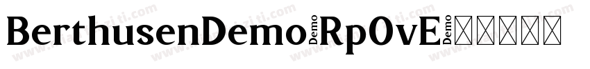 BerthusenDemo-Rp0vE字体转换