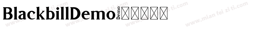 BlackbillDemo字体转换