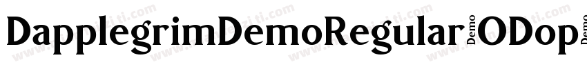 DapplegrimDemoRegular-ODop字体转换