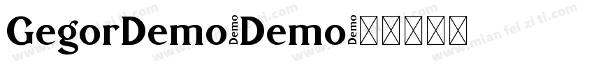 GegorDemo-Demo字体转换
