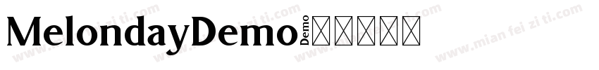 MelondayDemo字体转换