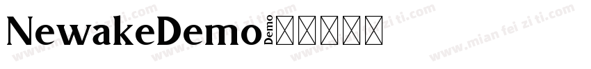 NewakeDemo字体转换