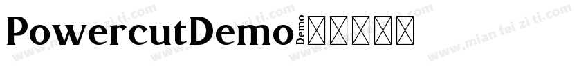 PowercutDemo字体转换