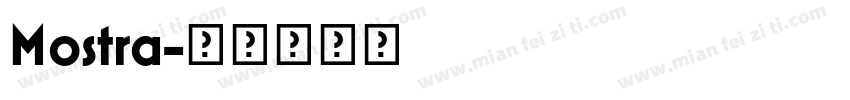 Mostra字体转换