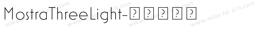 MostraThreeLight字体转换