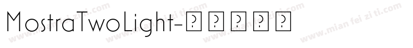 MostraTwoLight字体转换