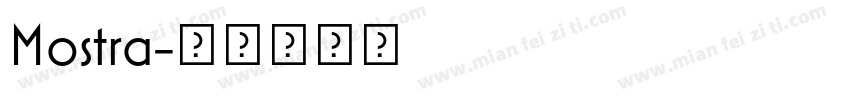 Mostra字体转换