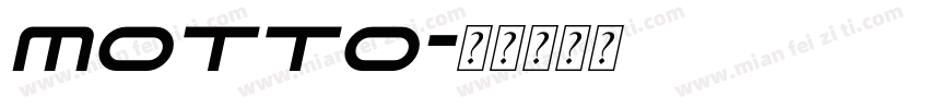 Motto字体转换