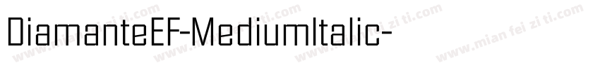 DiamanteEF-MediumItalic字体转换