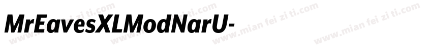MrEavesXLModNarU字体转换