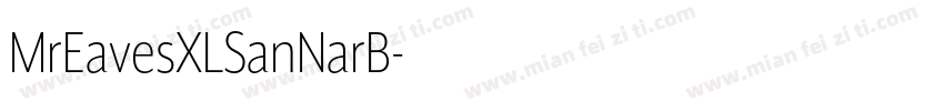 MrEavesXLSanNarB字体转换