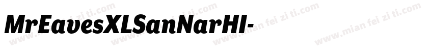 MrEavesXLSanNarHI字体转换