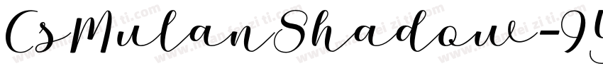 CsMulanShadow-9YK2B字体转换