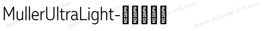 MullerUltraLight字体转换