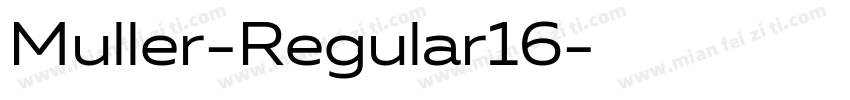 Muller-Regular16字体转换