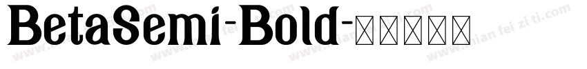 BetaSemi-Bold字体转换