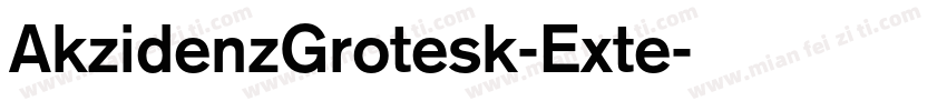 AkzidenzGrotesk-Exte字体转换