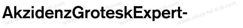 AkzidenzGroteskExpert字体转换
