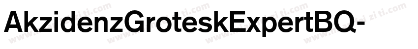 AkzidenzGroteskExpertBQ字体转换