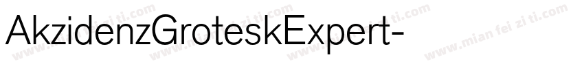 AkzidenzGroteskExpert字体转换