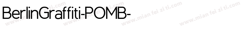 BerlinGraffiti-POMB字体转换