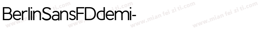 BerlinSansFDdemi字体转换