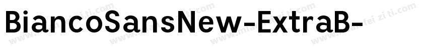 BiancoSansNew-ExtraB字体转换