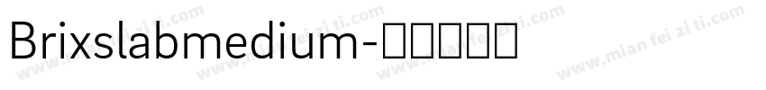 Brixslabmedium字体转换