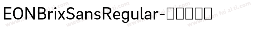 EONBrixSansRegular字体转换