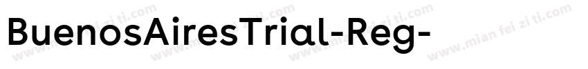 BuenosAiresTrial-Reg字体转换