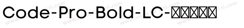 Code-Pro-Bold-LC字体转换