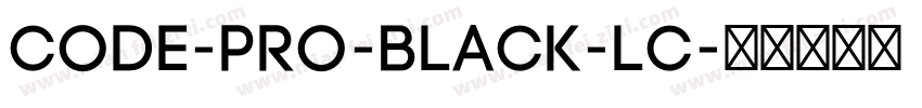 Code-Pro-Black-LC字体转换