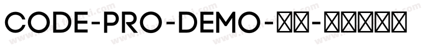 Code-Pro-Demo-常规字体转换
