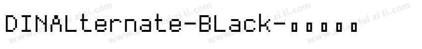DINALternate-BLack字体转换
