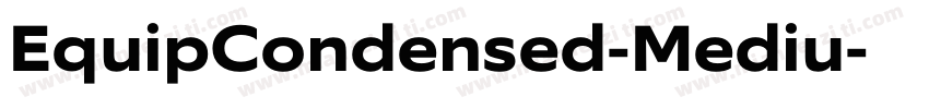 EquipCondensed-Mediu字体转换