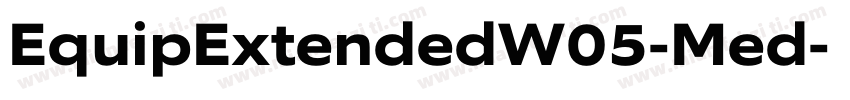 EquipExtendedW05-Med字体转换