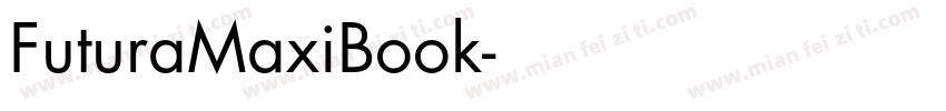 FuturaMaxiBook字体转换
