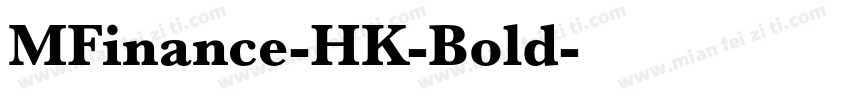 MFinance-HK-Bold字体转换