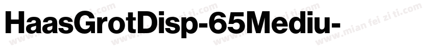HaasGrotDisp-65Mediu字体转换