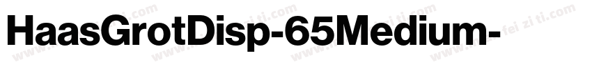 HaasGrotDisp-65Medium字体转换
