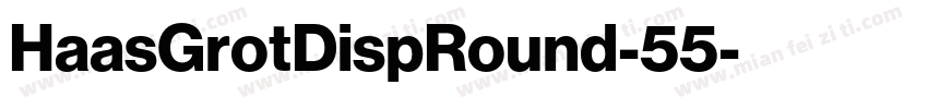 HaasGrotDispRound-55字体转换
