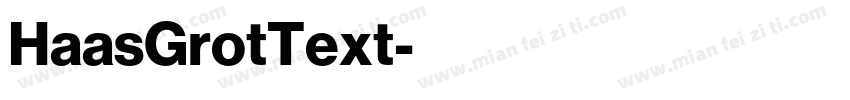 HaasGrotText字体转换