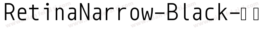 RetinaNarrow-Black字体转换