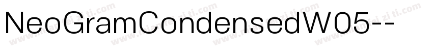 NeoGramCondensedW05-字体转换